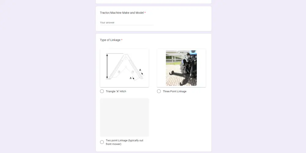 Complete Your Front Linkage Form